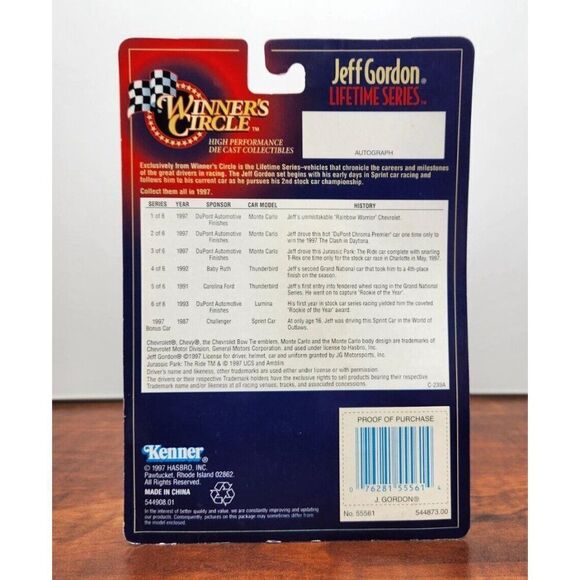 Vintage 1997 Winners Circle 24 Jeff Gordon Lifetime Series #3 of 6 NASCAR 1:64 - Picture 11 of 13